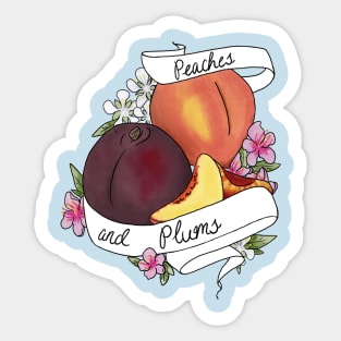 Peaches and Plums SFW Sticker